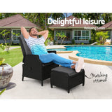 darrahopens Furniture > Outdoor Gardeon Recliner Chair Sun lounge Setting Outdoor Furniture Patio Wicker Sofa