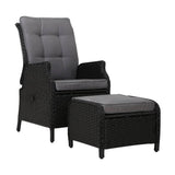 darrahopens Furniture > Outdoor Gardeon Recliner Chair Sun lounge Setting Outdoor Furniture Patio Wicker Sofa
