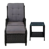 darrahopens Furniture > Outdoor Gardeon Recliner Chairs Sun lounge Setting Outdoor Furniture Patio Garden Wicker