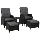 darrahopens Furniture > Outdoor Gardeon Recliner Chairs Sun lounge Setting Outdoor Furniture Patio Garden Wicker