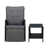 darrahopens Furniture > Outdoor Gardeon Recliner Chairs Sun lounge Setting Outdoor Furniture Patio Wicker Sofa