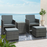 Darrahopens Furniture > Outdoor Gardeon Recliner Chairs Sun Lounge Wicker Lounger Outdoor Furniture Patio Sofa