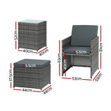 Darrahopens Furniture > Outdoor Gardeon Recliner Chairs Sun Lounge Wicker Lounger Outdoor Furniture Patio Sofa