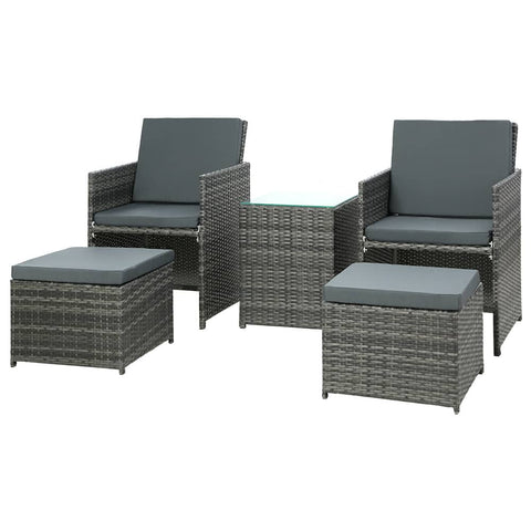 Darrahopens Furniture > Outdoor Gardeon Recliner Chairs Sun Lounge Wicker Lounger Outdoor Furniture Patio Sofa