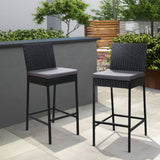 darrahopens Furniture > Outdoor Gardeon Set of 2 Outdoor Bar Stools Dining Chairs Wicker Furniture