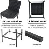 darrahopens Furniture > Outdoor Gardeon Set of 2 Outdoor Bar Stools Dining Chairs Wicker Furniture