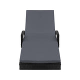 darrahopens Furniture > Outdoor Gardeon Set of 2 Outdoor Sun Lounge Chair with Cushion - Black