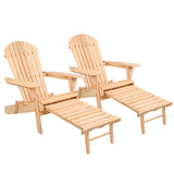 darrahopens Furniture > Outdoor Gardeon Set of 2 Outdoor Sun Lounge Chairs Patio Furniture Beach Chair Lounger