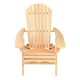 darrahopens Furniture > Outdoor Gardeon Set of 2 Patio Furniture Outdoor Chairs Beach Chair Wooden Adirondack Garden Lounge