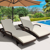 darrahopens Furniture > Outdoor Gardeon Set of 2 Sun Lounge Outdoor Furniture Day Bed Rattan Wicker Lounger Patio