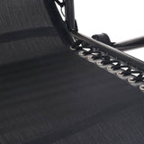 darrahopens Furniture > Outdoor Gardeon Set of 2 Zero Gravity Chairs Reclining Outdoor Furniture Sun Lounge Folding Camping Lounger Black