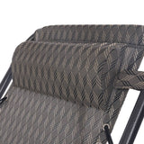 darrahopens Furniture > Outdoor Gardeon Set of 2 Zero Gravity Chairs Reclining Outdoor Furniture Sun Lounge Folding Camping Lounger Grey