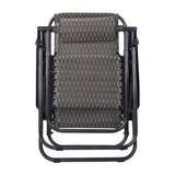 darrahopens Furniture > Outdoor Gardeon Set of 2 Zero Gravity Chairs Reclining Outdoor Furniture Sun Lounge Folding Camping Lounger Grey