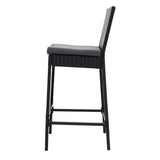 darrahopens Furniture > Outdoor Gardeon Set of 4 Outdoor Bar Stools Dining Chairs Wicker Furniture