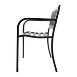darrahopens Furniture > Outdoor Gardeon Steel Modern Garden Bench - Black