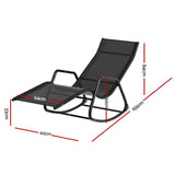 Darrahopens Furniture > Outdoor Gardeon Sun Lounge Rocking Chair Outdoor Lounger Patio Furniture Pool Garden