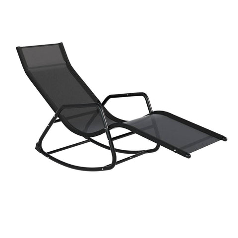Darrahopens Furniture > Outdoor Gardeon Sun Lounge Rocking Chair Outdoor Lounger Patio Furniture Pool Garden