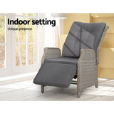 darrahopens Furniture > Outdoor Gardeon Sun lounge Setting Recliner Chair Outdoor Furniture Patio Wicker Sofa