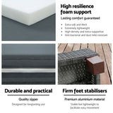 Darrahopens Furniture > Outdoor Gardeon Sun Lounge Wicker Lounger Day Bed Wheel Patio Outdoor Furniture Setting