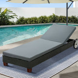 Darrahopens Furniture > Outdoor Gardeon Sun Lounge Wicker Lounger Day Bed Wheel Patio Outdoor Furniture Setting