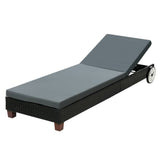 Darrahopens Furniture > Outdoor Gardeon Sun Lounge Wicker Lounger Day Bed Wheel Patio Outdoor Furniture Setting