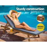 darrahopens Furniture > Outdoor Gardeon Sun Lounge Wicker Lounger Day Bed Wheel Patio Outdoor Setting Furniture