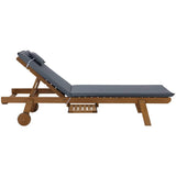 darrahopens Furniture > Outdoor Gardeon Sun Lounge Wicker Lounger Day Bed Wheel Patio Outdoor Setting Furniture