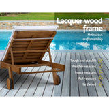 darrahopens Furniture > Outdoor Gardeon Sun Lounge Wicker Lounger Day Bed Wheel Patio Outdoor Setting Furniture