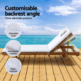 darrahopens Furniture > Outdoor Gardeon Sun Lounge Wicker Lounger Day Bed Wheel Patio Outdoor Setting Furniture