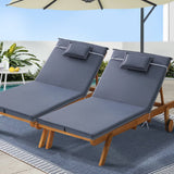 Darrahopens Furniture > Outdoor Gardeon Sun Lounger Wicker Lounge Day Bed Wheel Patio Outdoor Setting Furniture