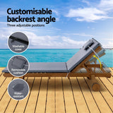 Darrahopens Furniture > Outdoor Gardeon Sun Lounger Wicker Lounge Day Bed Wheel Patio Outdoor Setting Furniture