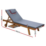 Darrahopens Furniture > Outdoor Gardeon Sun Lounger Wicker Lounge Day Bed Wheel Patio Outdoor Setting Furniture
