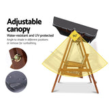 darrahopens Furniture > Outdoor Gardeon Swing Chair Wooden Garden Bench Canopy 2 Seater Outdoor Furniture