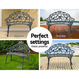 darrahopens Furniture > Outdoor Gardeon Victorian Garden Bench - Green
