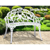 darrahopens Furniture > Outdoor Gardeon Victorian Garden Bench White