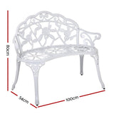 darrahopens Furniture > Outdoor Gardeon Victorian Garden Bench White