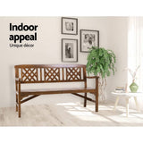 darrahopens Furniture > Outdoor Gardeon Wooden Garden Bench 3 Seat Patio Furniture Timber Outdoor Lounge Chair Natural