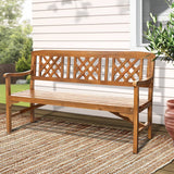 darrahopens Furniture > Outdoor Gardeon Wooden Garden Bench 3 Seat Patio Furniture Timber Outdoor Lounge Chair Natural