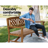 darrahopens Furniture > Outdoor Gardeon Wooden Garden Bench 3 Seat Patio Furniture Timber Outdoor Lounge Chair Natural