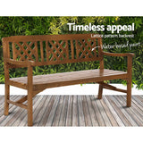 darrahopens Furniture > Outdoor Gardeon Wooden Garden Bench 3 Seat Patio Furniture Timber Outdoor Lounge Chair Natural