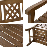 darrahopens Furniture > Outdoor Gardeon Wooden Garden Bench 3 Seat Patio Furniture Timber Outdoor Lounge Chair Natural