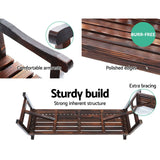 darrahopens Furniture > Outdoor Gardeon Wooden Garden Bench Chair Natural Outdoor Furniture Décor Patio Deck 3 Seater