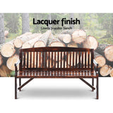 darrahopens Furniture > Outdoor Gardeon Wooden Garden Bench Chair Natural Outdoor Furniture Décor Patio Deck 3 Seater