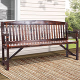 darrahopens Furniture > Outdoor Gardeon Wooden Garden Bench Chair Natural Outdoor Furniture Décor Patio Deck 3 Seater