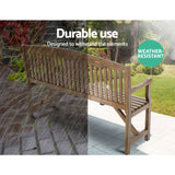 darrahopens Furniture > Outdoor Gardeon Wooden Garden Bench Chair Natural Outdoor Furniture Décor Patio Deck 3 Seater
