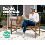 darrahopens Furniture > Outdoor Gardeon Wooden Garden Bench Chair Natural Outdoor Furniture Décor Patio Deck 3 Seater