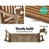darrahopens Furniture > Outdoor Gardeon Wooden Garden Bench Chair Natural Outdoor Furniture Décor Patio Deck 3 Seater