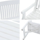 darrahopens Furniture > Outdoor Gardeon Wooden Garden Bench Chair Outdoor Furniture Patio Deck 3 Seater White