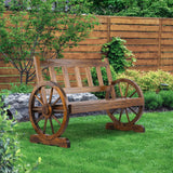 darrahopens Furniture > Outdoor Gardeon Wooden Wagon Wheel Chair