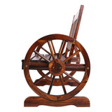 darrahopens Furniture > Outdoor Gardeon Wooden Wagon Wheel Chair